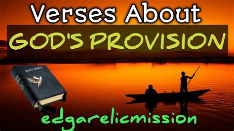 Verses About Gods Provisionedgarelicmission Youtube