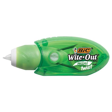 Bic Wite Out Brand Mini Twist Correction Tape White 6 Count