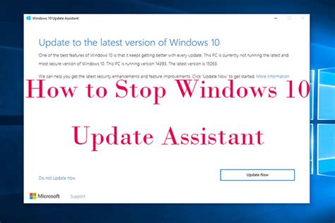 How To Stop Windows 10 Update Assistant—its Like Malware Minitool