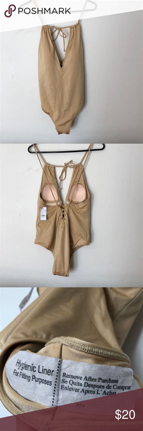 Nwt Metallic Gold One Piece One Piece Clothes Design Gold Swimsuit