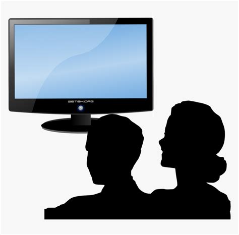 People Watching Tv Clip Art Hd Png Download Kindpng