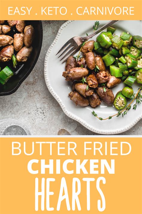 Chicken hearts are small and delicate, and they're ready fast, making them ideal for a quick weeknight dinner. Keto Butter Fried Chicken Hearts Recipe - 1g Net Carbs ...