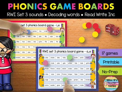 Rwi Read Write Inc Set 3 Sounds Fun And Colourful Phonics Board Games