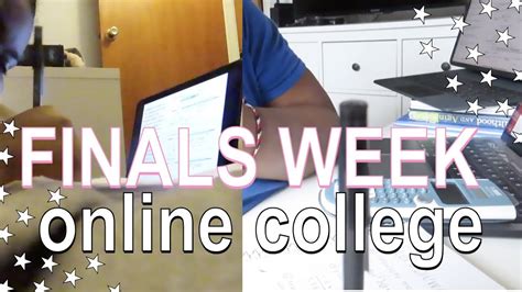 Online College Finals Week In My Life Youtube