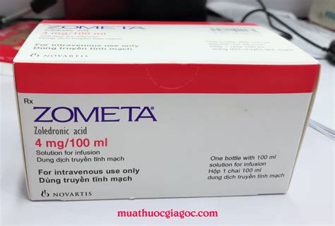 Thuốc Zometa 4mg5ml 4mg100ml Zoledronic Acid Mua ở đâu Giá Bao Nhiêu Mua Thuốc Giá Gốc