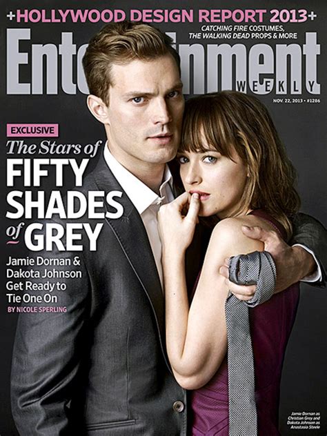 come check out jamie dornan and dakota johnson as their fifty shades of grey characters glamour