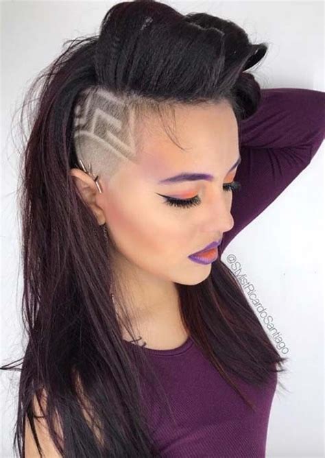 Pin By Asc Bookclub On Long Hair Shaved Side Undercut Hairstyles