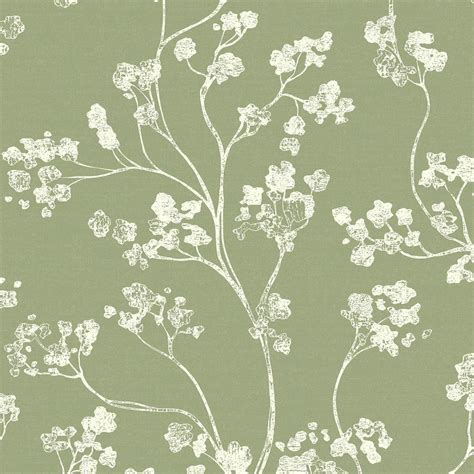 Vintage Sage Green Wallpaper Kio135