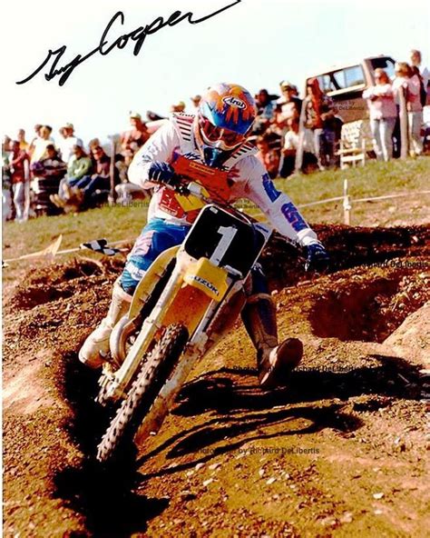 Vintage Motocross Action Guy Cooper In 1991