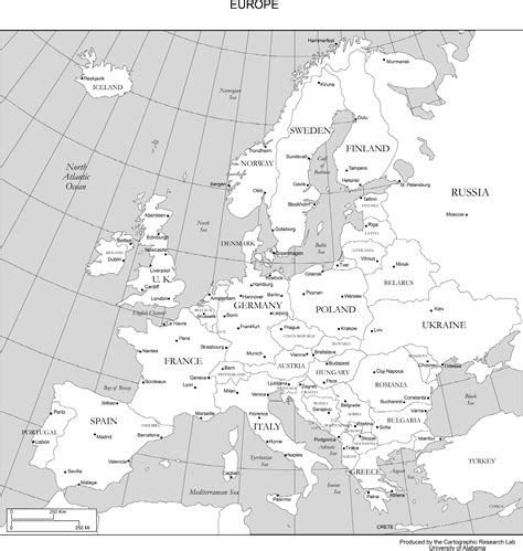 Maps Map Of Europe Countries And Capitals