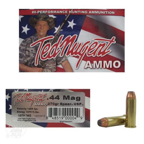 44 Magnum Soft Point Sp Ammo For Sale By Ted Nugent Ammo 20 Rounds