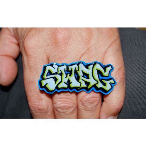 Graffiti Swag Two Finger Ring By Beebles 22 Liked On Polyvore Ring