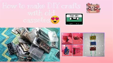 How To Make Diy Crafts With Old Cassettes😍📼 Youtube