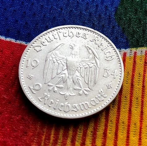 1934 A 2 Mark German Silver Ww2 Garrisonkirche Reich Coin 5 Ebay
