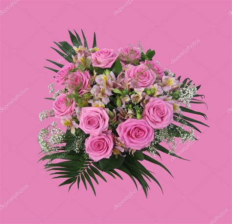 Eleven Pink Roses In A Bouquet — Stock Photo © Julieboro 1352174