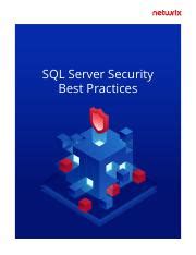SQL Server Security Best Practices Pdf SQL Server Security Best