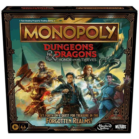 Monopoly Dungeons And Dragons Honor Among Thieves Movie Edition Board