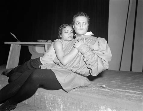 Eartha Kitt And Orson Welles In Paris In 1950