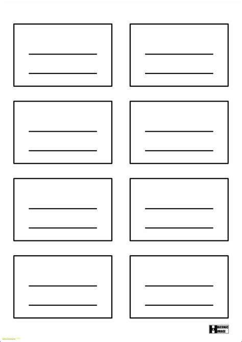 4x6 Note Card Template Word