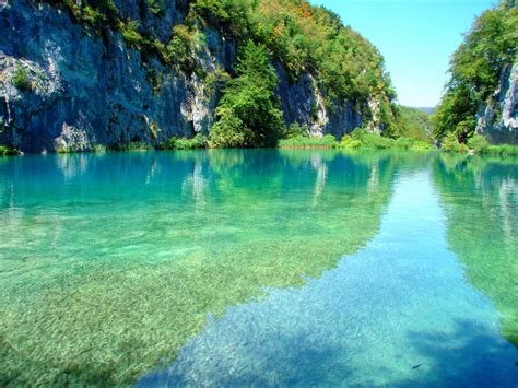 Wallpaper Plitvice Lakes Croatia Lake Park Mountain