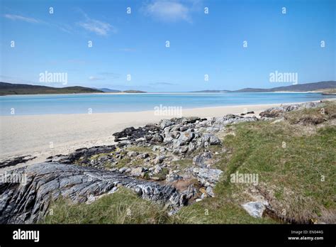 Luskentyre Beach Isle Of Harris Outer Hebrides Scotland Stock Photo