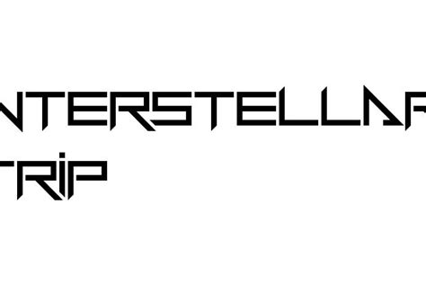 Interstellar Trip Font Graphic Design Fonts