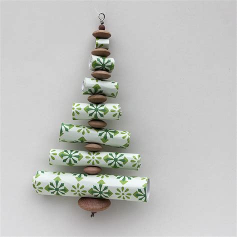 Ornament Advent Day 10 Paper Roll Christmas Trees The