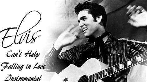 Elvis Presley Cant Help Falling In Love Instrumental W Lyrics Youtube