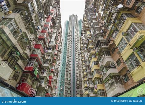 Old And New Residential Building In Hong Kong City Stock Photo Image