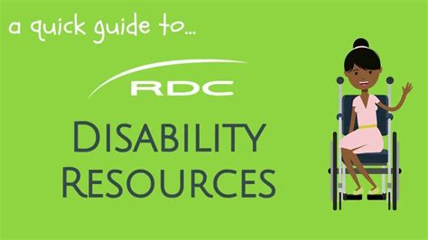 A Quick Guide To Disability Resources At Rdc Youtube