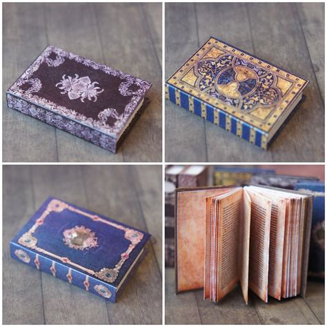 Old Books Printable 11 Book Covers Templates With Empty Etsy