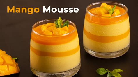 Mango Mousse 3 Ingredients Youtube