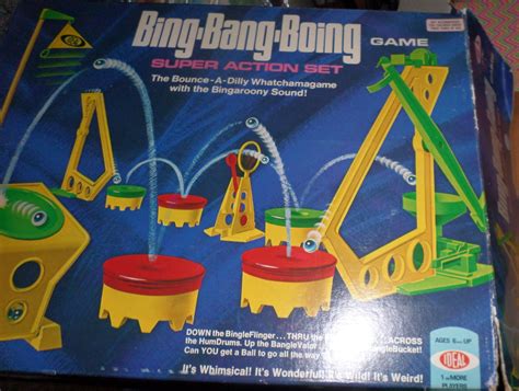 Toy Bing Bang Boing Ideal 1972 Game Instructions