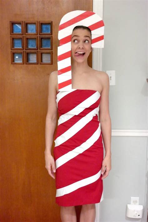 adults diy candy cane costume really awesome costumes