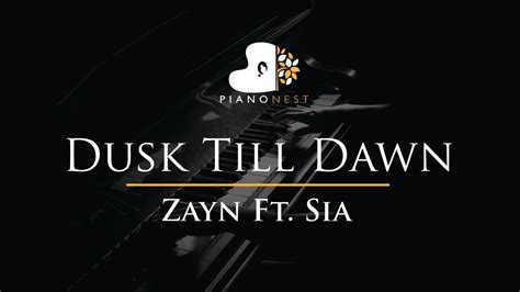 Don't cry snowman right in front of me who will catch your tears if you can't catch me darling if you can't i want you to know that i'm never leaving cause i'll miss the snow 'till death has me freezing you are my home, my home. Zayn Feat Sia - Dusk Till Dawn - Piano Karaoke / Sing ...