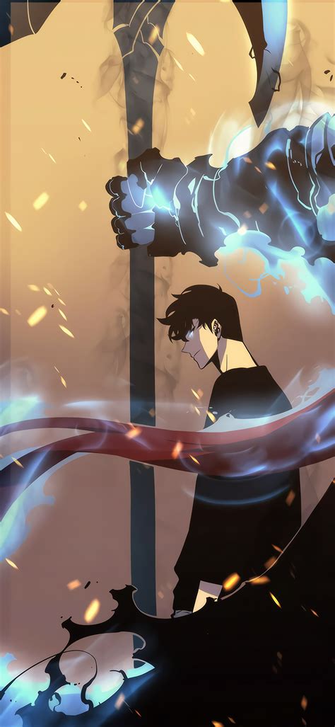 Download Sung Jin-Woo Anime Solo Leveling Phone Wallpaper - Mobile Abyss