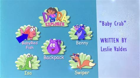 Dora The Explorer Credits Baby Crab January YouTube