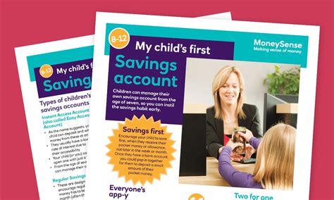 First Savings Bank Account For Children Moneysense