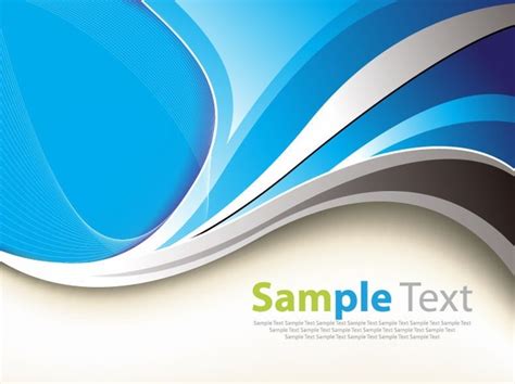 Abstract Blue Curves Vector Graphic Free Vector In Encapsulated