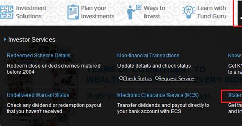 How To Get Sbi Mutual Fund Account Statement Online Finance Guru