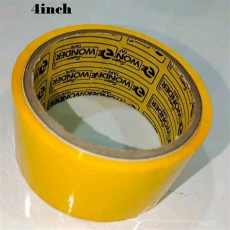 Brand Super Wonder 4inch Yellow BOPP Tape At Rs 60 Piece In Rajkot ID 2851122143112