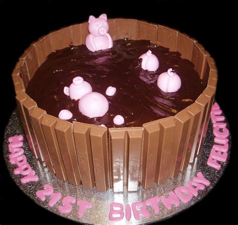Pigs In Mud Birthday Cake By Nadas Cakes Canberra Cake Single Tier