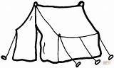 Coloring Tent Printable sketch template