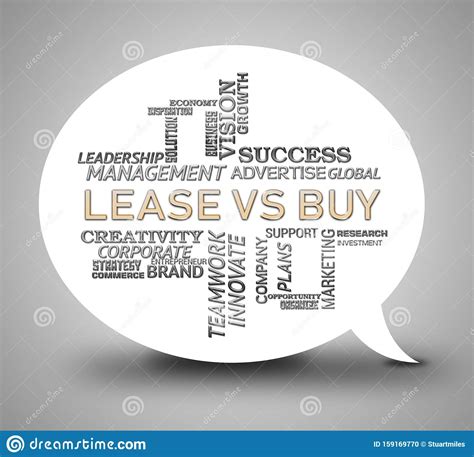 Lease Versus Buy Icon Showing Pros And Cons Of Leasing 3d