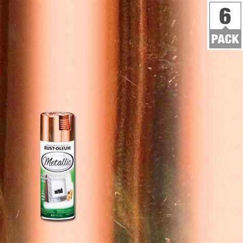 Rust Oleum Specialty 11 Oz Metallic Copper Spray Paint 6 Pack
