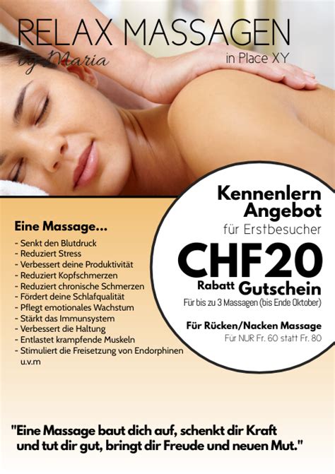 Massage Treatement Offer Special Therapy Ad Template Postermywall