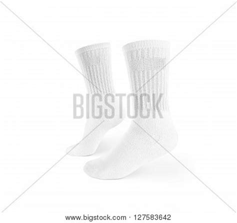 blank white socks image photo  trial bigstock