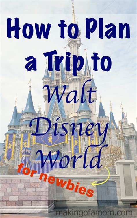How To Plan A Trip To Walt Disney World Making Of A Mom
