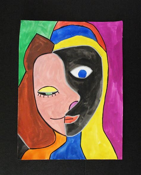 That Artist Woman In The Style Of Picasso Portraits Arte Infantil