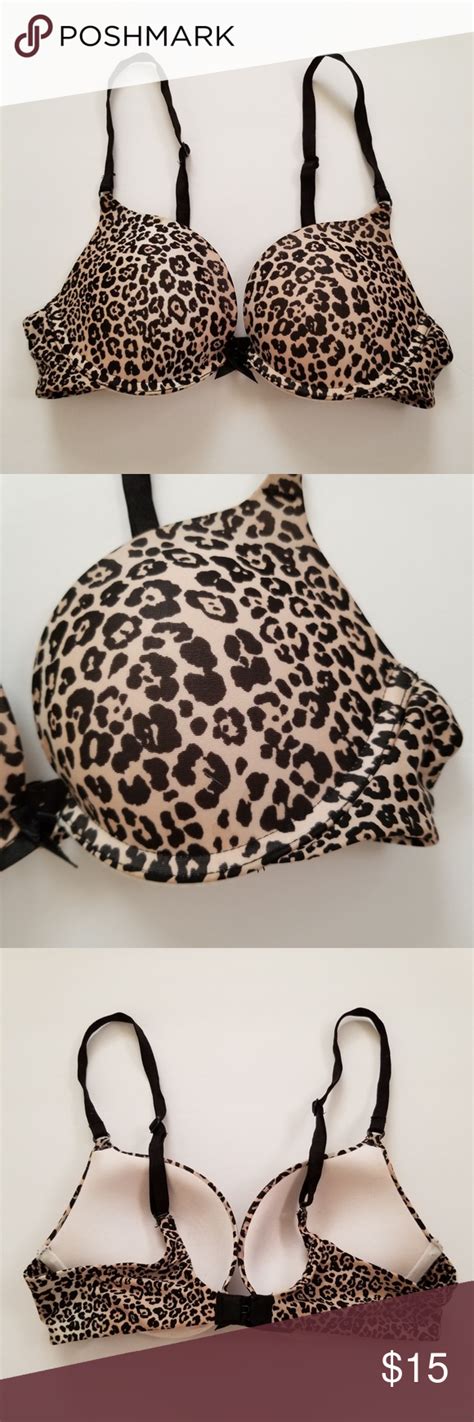 Victoria S Secret Leopard Print Push Up Bra B Victoria Secret Push Up Bra Leopard Print